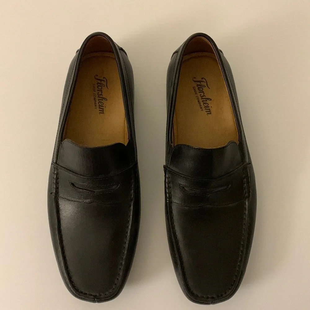 Florsheim Rack - Men’s Black Loafer Size 8 - Picture 1 of 5